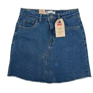 Levi’s Girl’s Size 10 denim high rise skirt stretch NWT